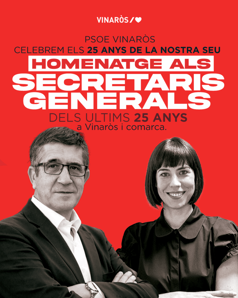 Celebració del 25é aniversari de la seu socialista del PSPV de Vinaròs i de Ports-Maestrat